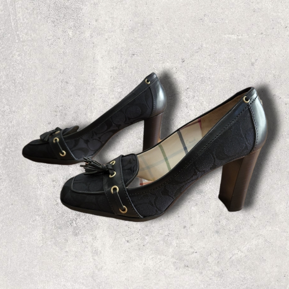 Coach Penny loafer heel size 8 ½ - Picture 3 of 6